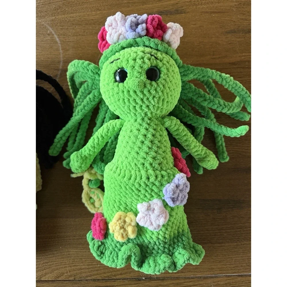 Handmade Crochet Moana & Te Fiti Doll Set 12